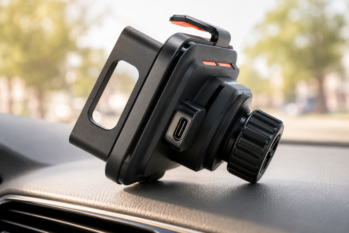 Porte telephone voiture charge sans fil 15w prise chargeur