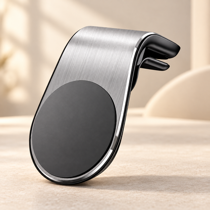 Porte telephone voiture Magnétique argent