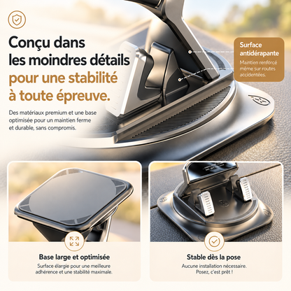 Porte téléphone voiture | Rotation 360 stabilité a toute épreuve