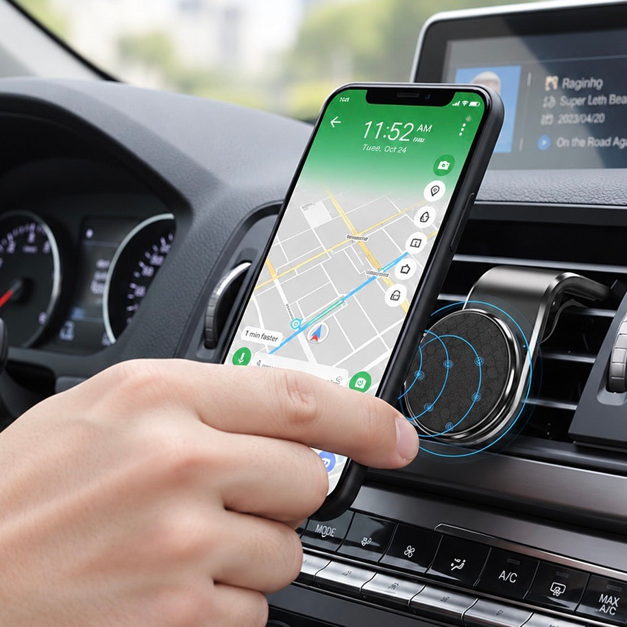 Porte telephone voiture Magnétique 360 solide fiaxtion