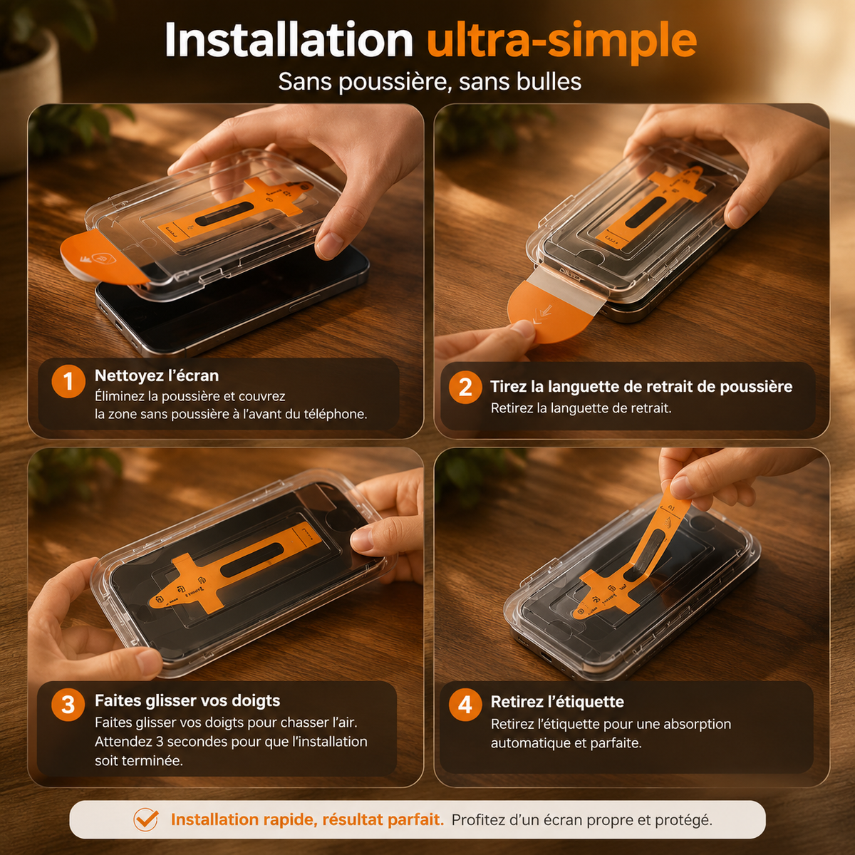 protection ecran telephone anti espion Samsung installation facile et rapide