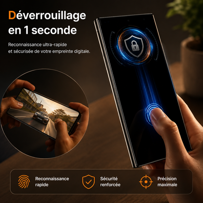 Protection ecran telephone samsung galaxy deverouillage rapide
