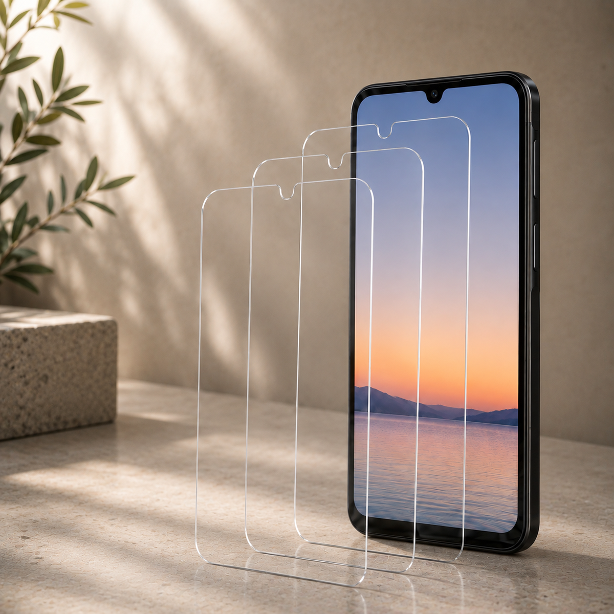 protection ecran telephone Galaxy lot de 3 vitres