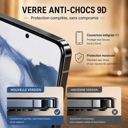 protection ecran telephone Galaxy verre anti choc