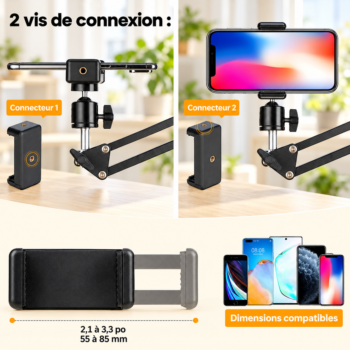 Trepied telephone | Flexible 360 compatible