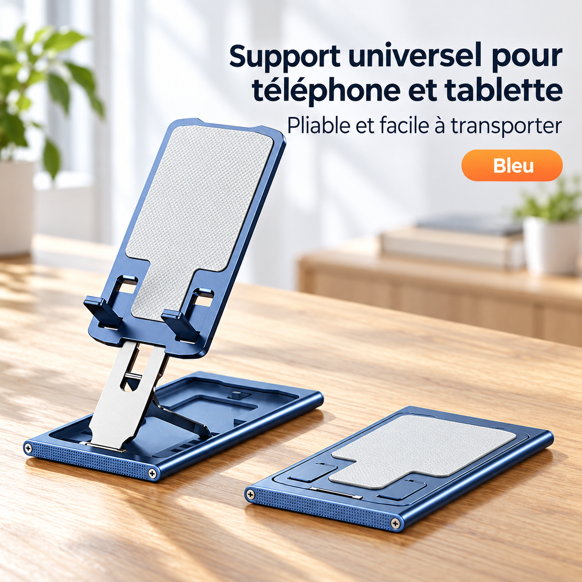 Support de téléphone couleur bleu