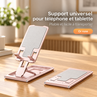 Support de téléphone couleur or-rose