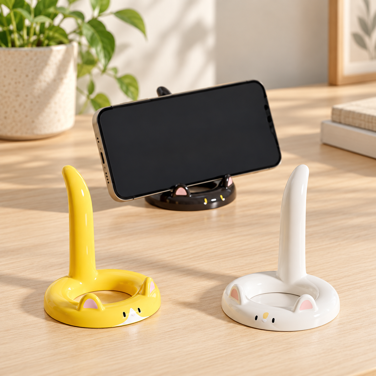 Support téléphone discret et jolie sur votre bureau