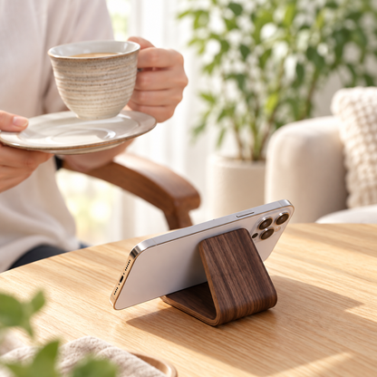 Support téléphone discret, pratique