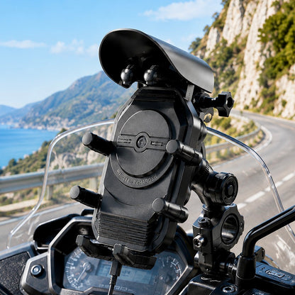Support-telephone-moto chargeur par induction