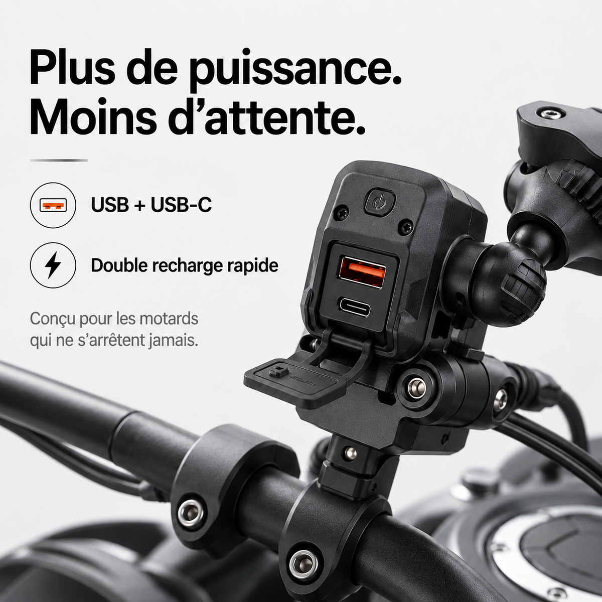 Support téléphone moto pour ceux qui ne s'arretent jamais