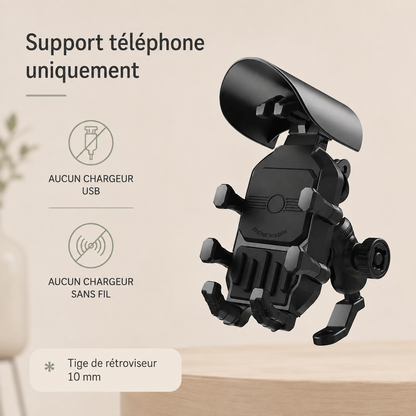 Support téléphone moto modèle 2, support téléphone seulement (mirroir)