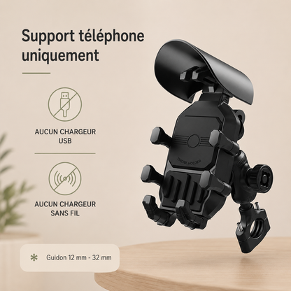 Support téléphone moto modèle 2, support téléphone seulement (guidon)