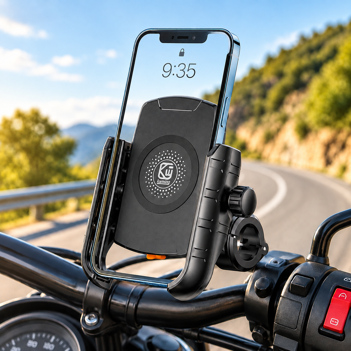 Support téléphone moto | Charge Rapide Étanche