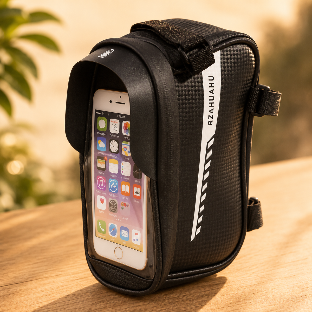 Support téléphone vélo Étanche tactile pochette a outils