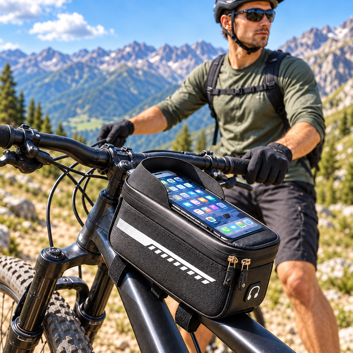 Support téléphone vélo Étanche tactile protéger vos effets personnels