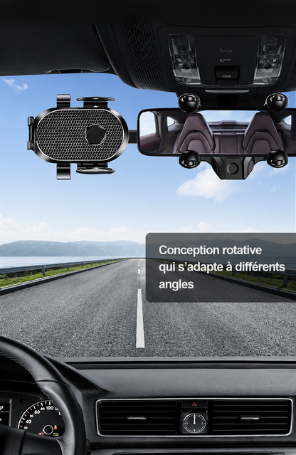 Support telephone voiture Rétroviseur plusieurs positions