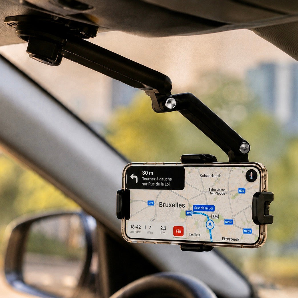 Support téléphone voiture Rotatif 360 visibilité accrue