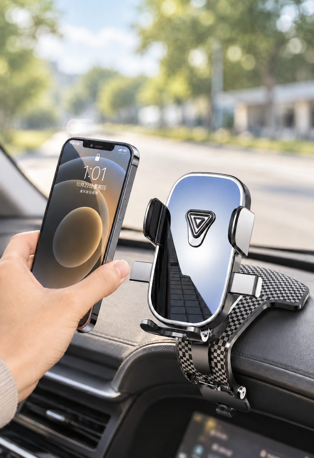 Support telephone voiture | Rotation 360 clic facile