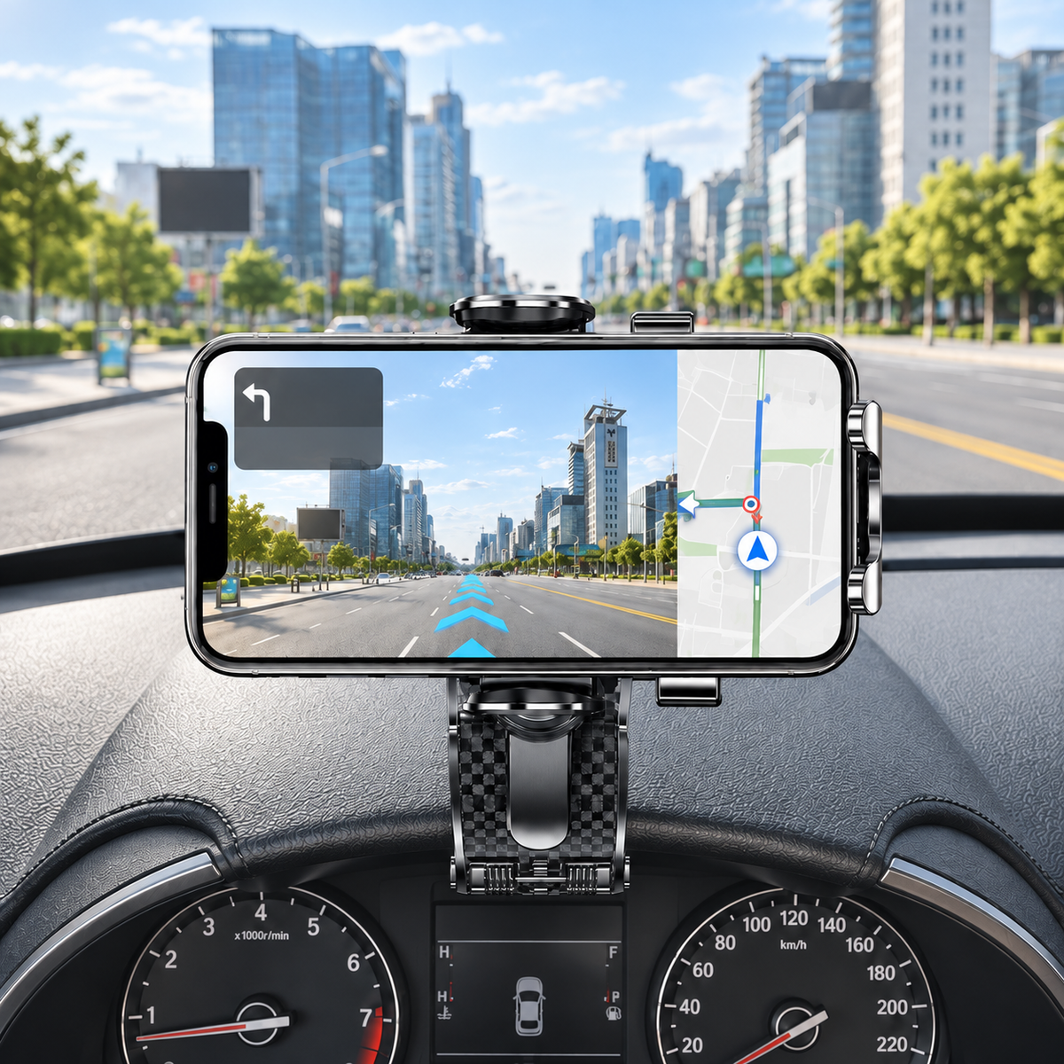 Support telephone voiture | Rotation 360 visibilité accrue