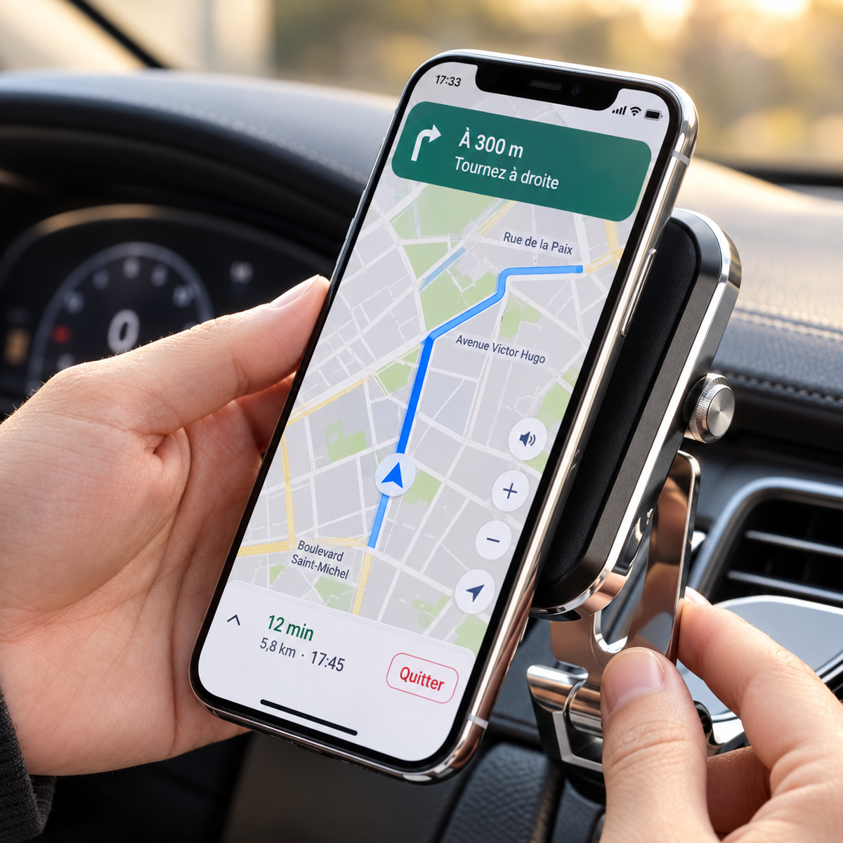 Support téléphone voiture Magnétique 360 aimant super puissante