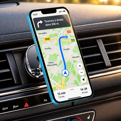 Support téléphone voiture Magnétique 360 tellement pratique et stable