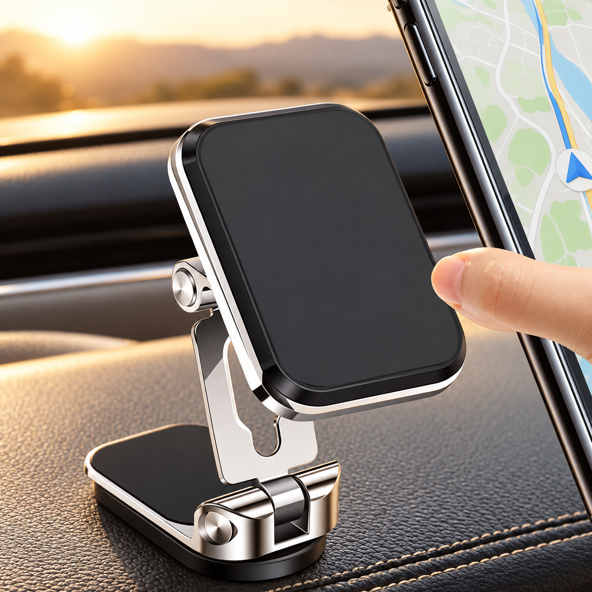 Support téléphone voiture Magnétique 360 pliable multiangles