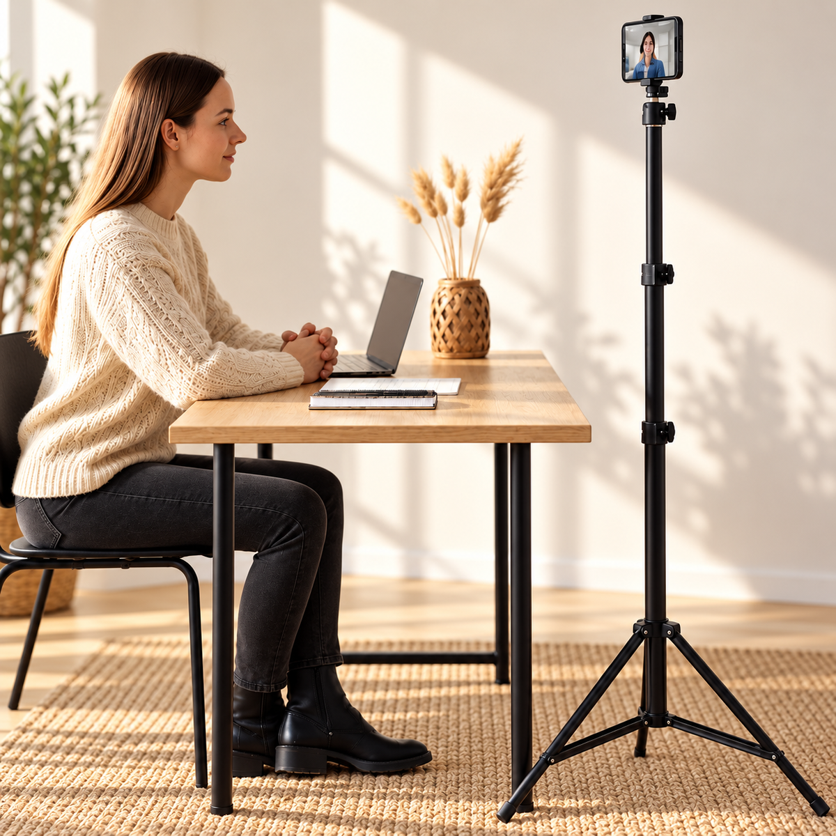 Trepied smartphone | Robuste 160cm parfait pour le télétravail
