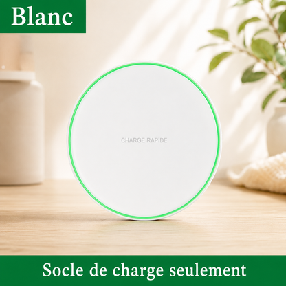 chargeur induction samsung Rapide 15W en blanc socle de charge seulement