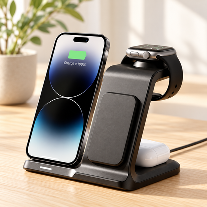 chargeur rapide iphone 3-en-1 30W tout simplement parfait