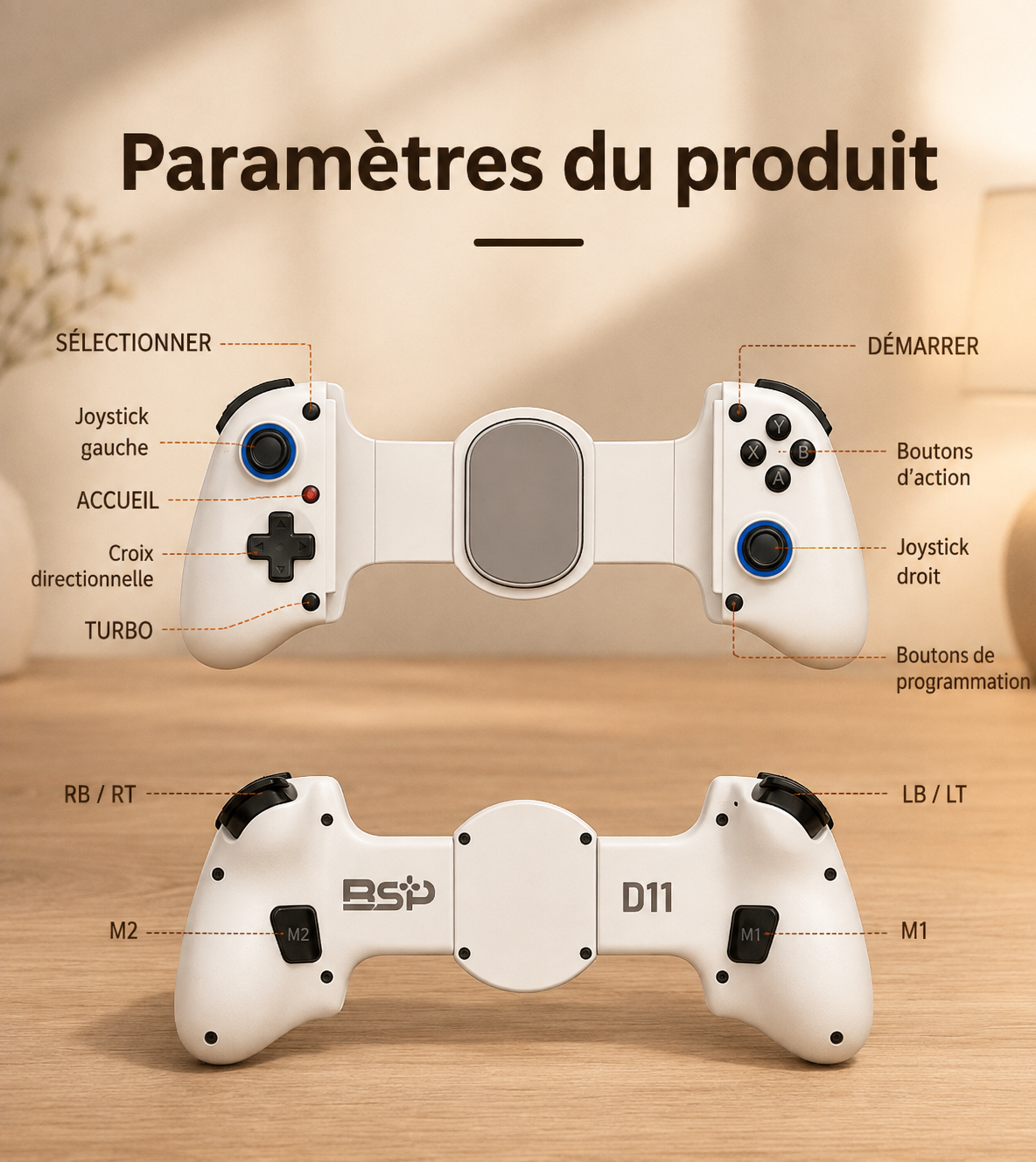manette iphone | D11 Pro
