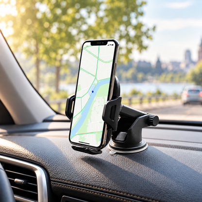 Porte téléphone voiture StabiliGrip ventouse pour votre gps