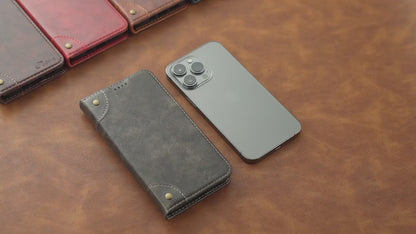 Etui pour telephone Galaxy Cuir Magnetique vidéo