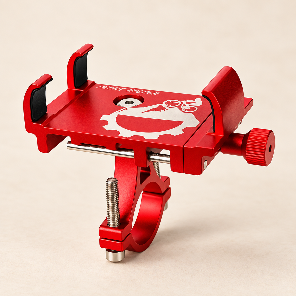 Support moto pour téléphone Ultra-Stable 360 rouge