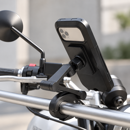 Support moto pour téléphone securitaire et solide