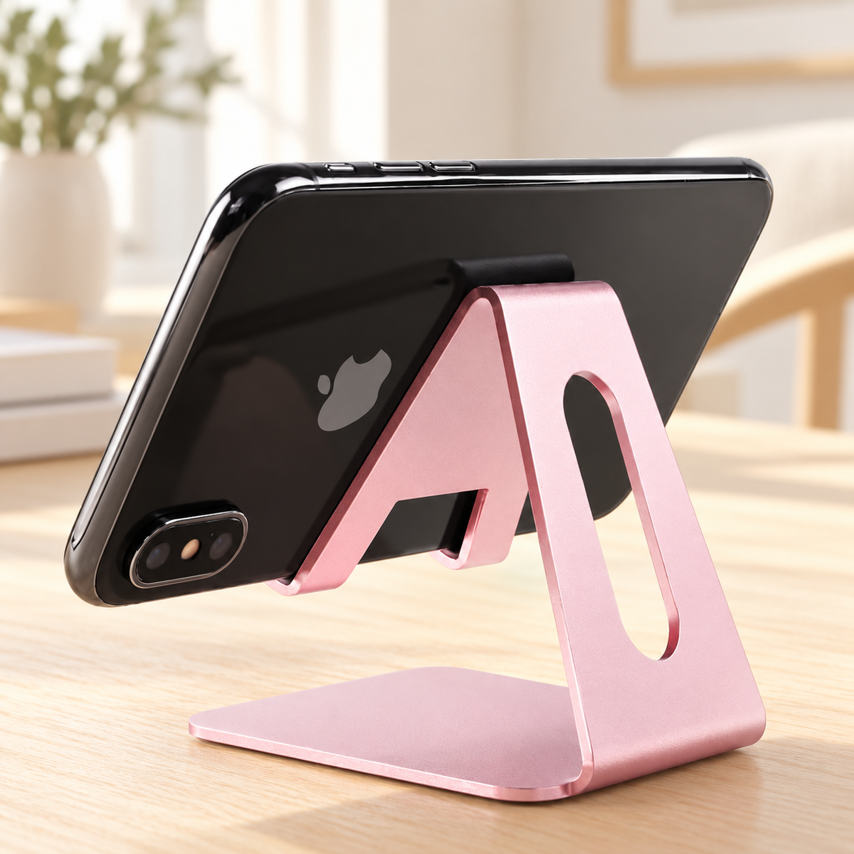 support telephone aluminium rose