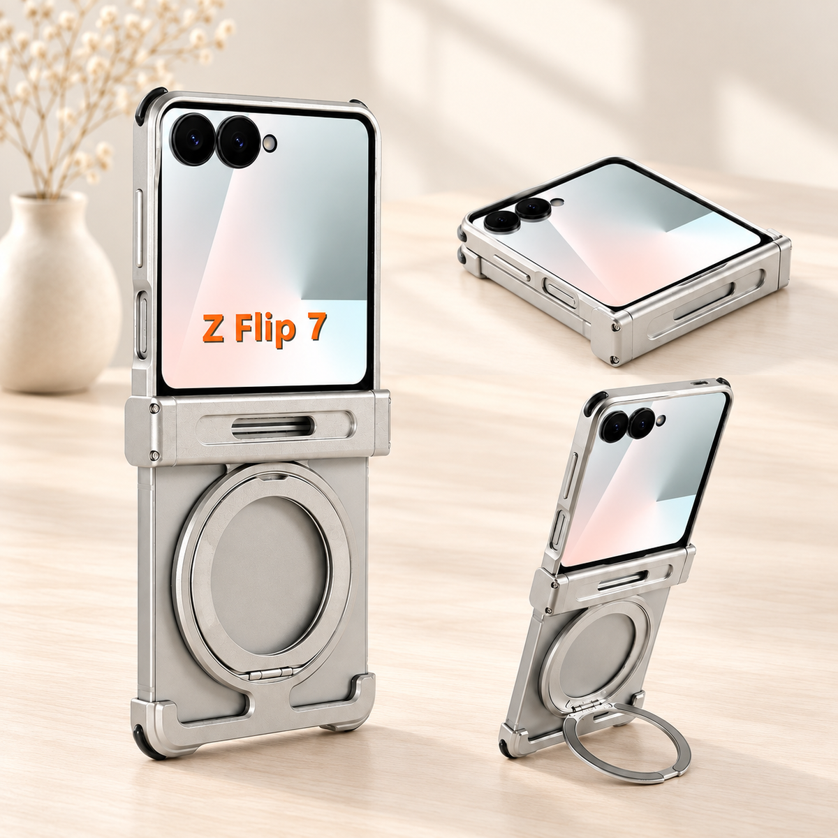 telephone coque Galaxy Z Flip 7 titanium