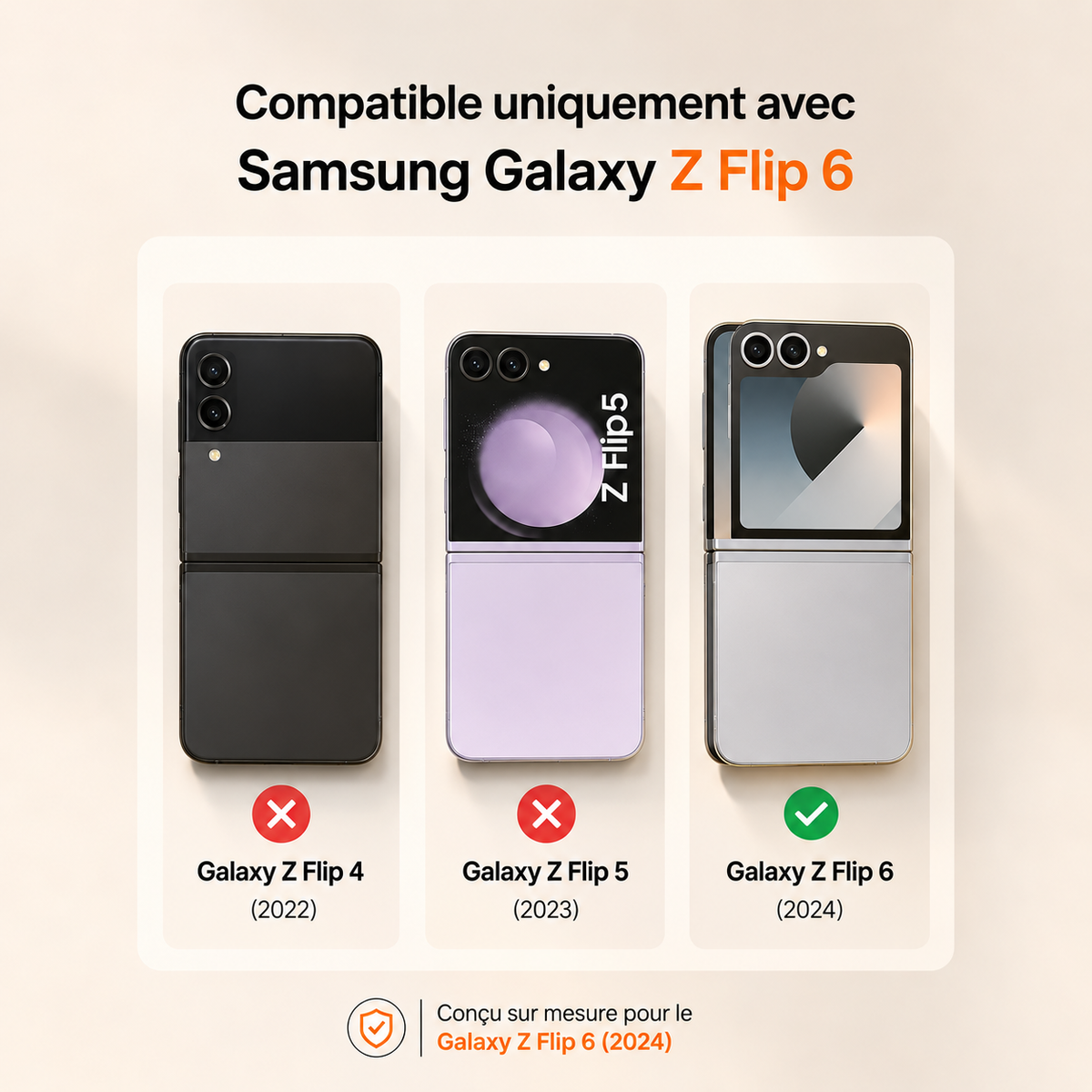 telephone coque Galaxy Z Flip 360 magnetique compatible z flip 6