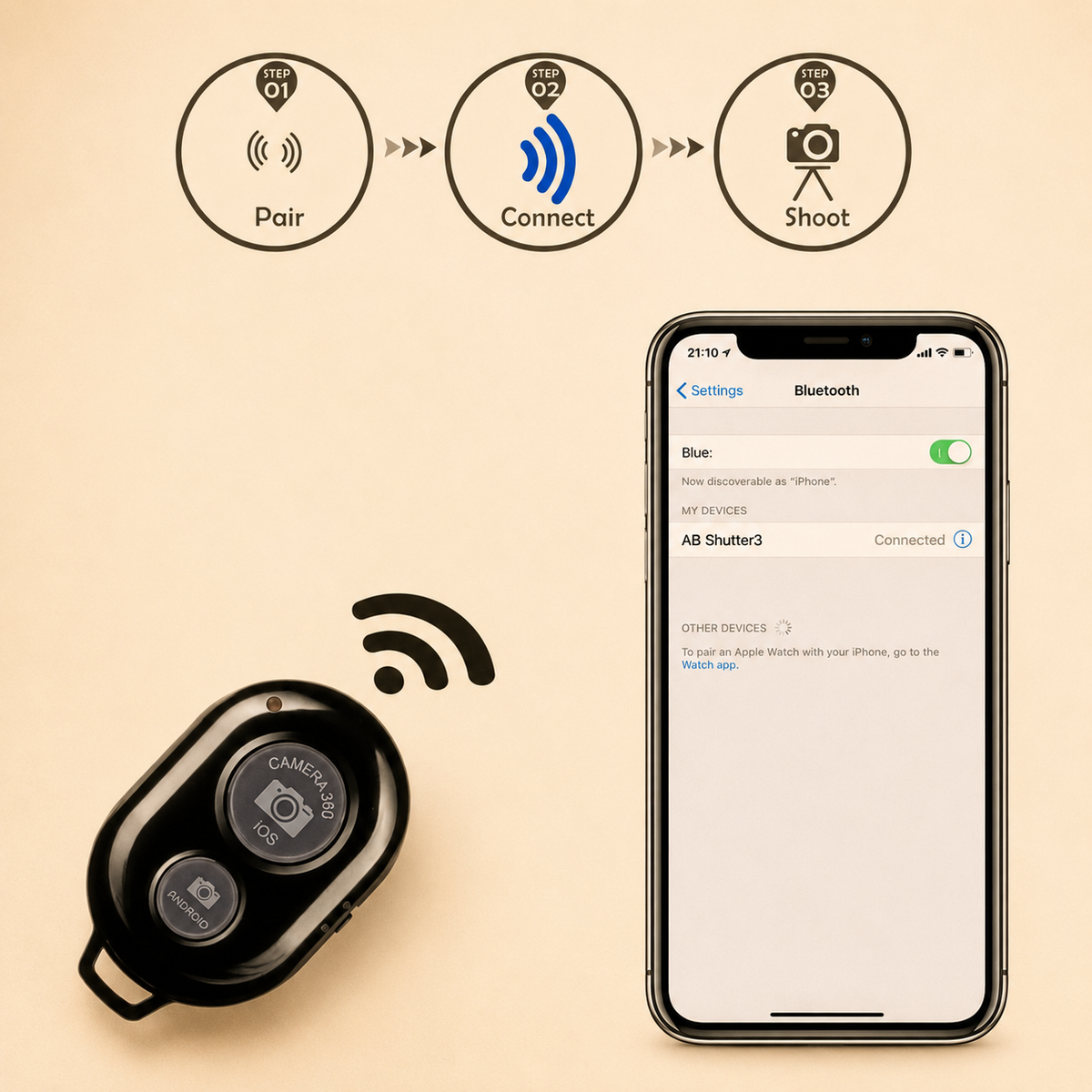 Trepied telephone | Flexible 360 manette bluetooth