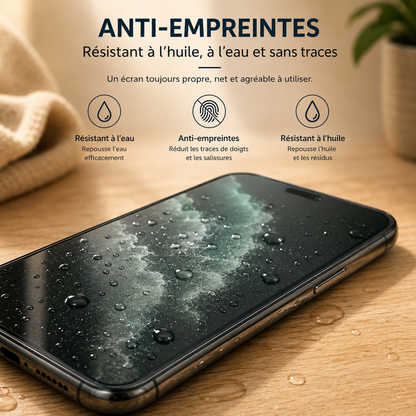 verre trempé iPhone 17 9D anti empreinte