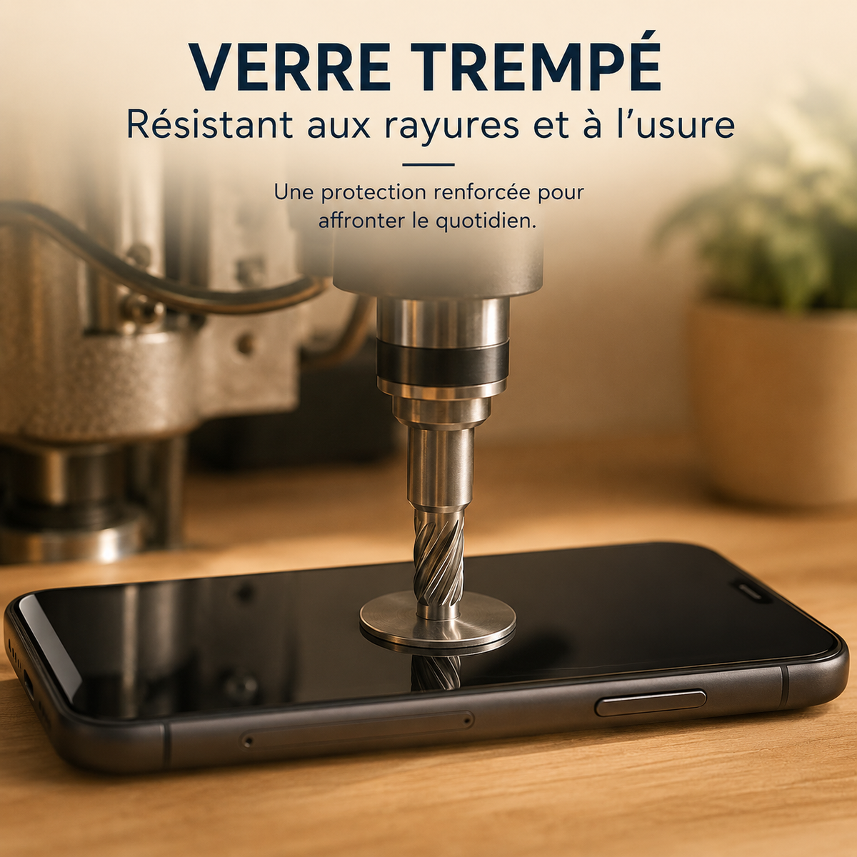 verre trempé iPhone 17 resiste aux rayures